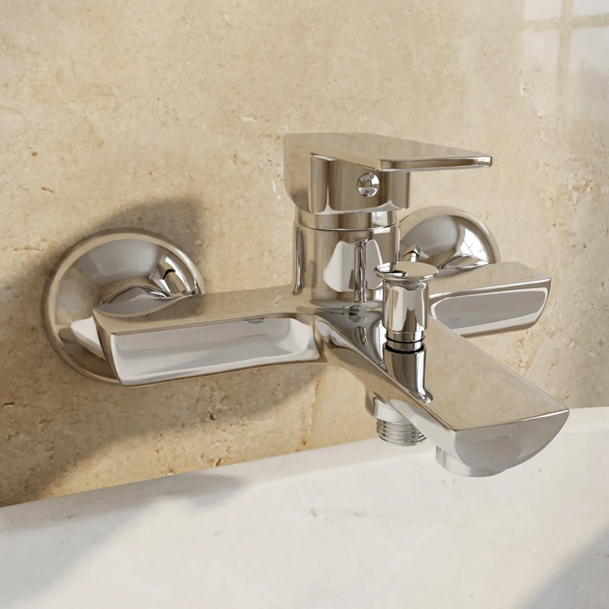 8502 Kuğu Lavabo Bataryası — Uygulama görseli